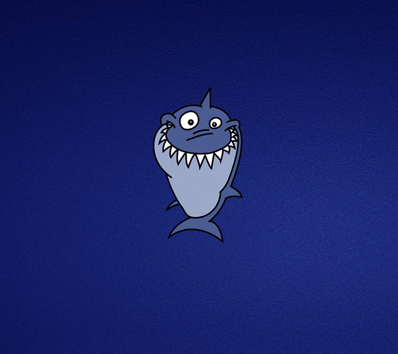 Funny Shark, cartoon, cute, desenho, nice, HD wallpaper | Peakpx