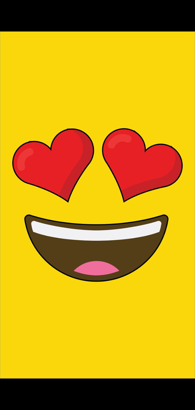 Heart eyes, emoji, HD phone wallpaper | Peakpx