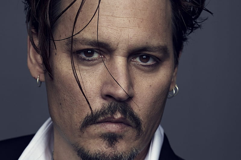 Johnny Depp, male, face, man, actor, HD wallpaper