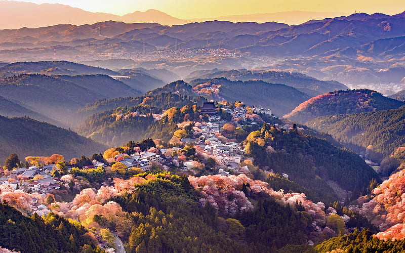 Mount Yoshino Nara Prefecture Japan 2021 Scenery, HD wallpaper