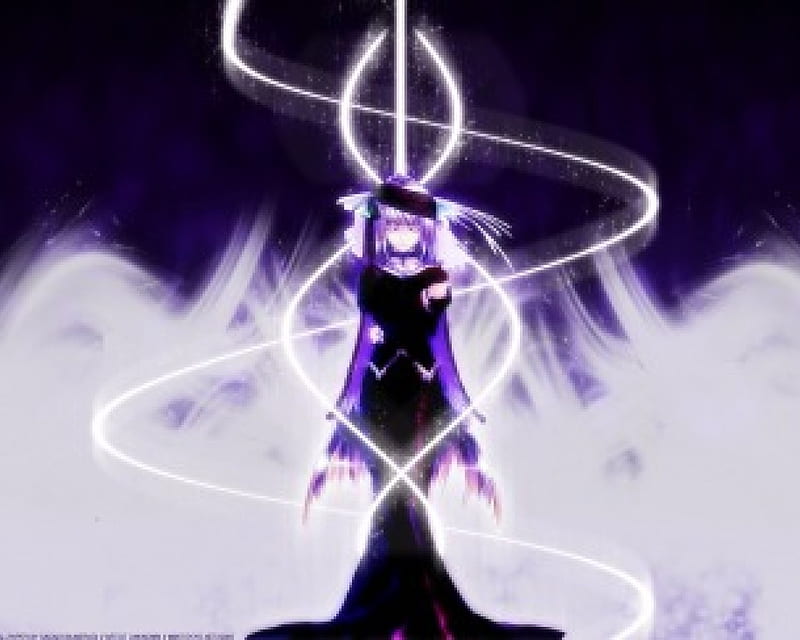 Anime girl dark power magic | Tensor.Art