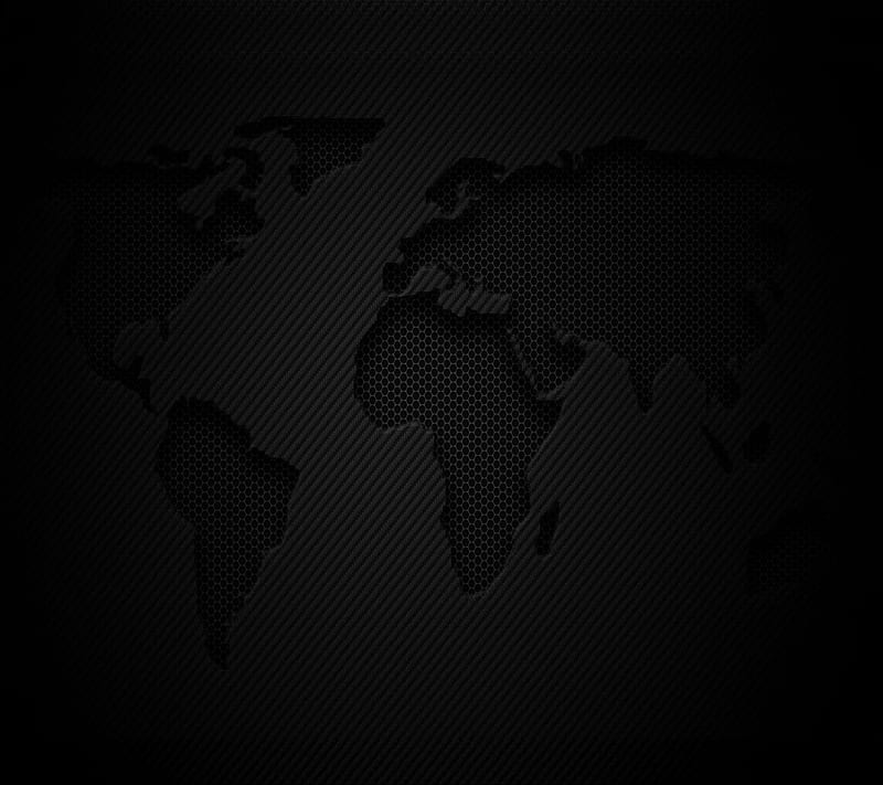 World Map Carbon, black, chart, dark, earth, fiber, fibre, HD wallpaper |  Peakpx
