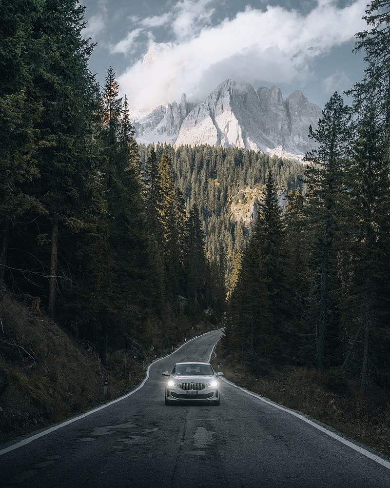 Car, road, mountains, forest, nature, HD phone wallpaper | Peakpx