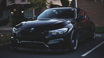 tuning, bmw m4, black bmw, bmw, HD wallpaper