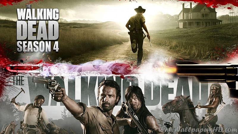 The Walking Dead Season 4, Michonne, Rick Grimes, TV series, entertainment, The Walking Dead, Tyreese, Daryl Dixon, HD wallpaper