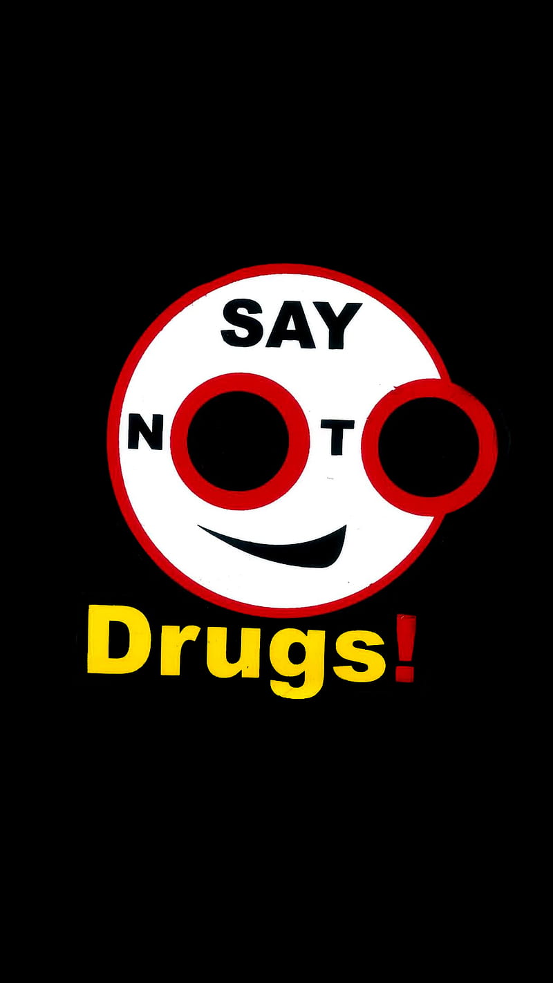 Say NO to Drugs, attention, warning, word, HD phone wallpaper