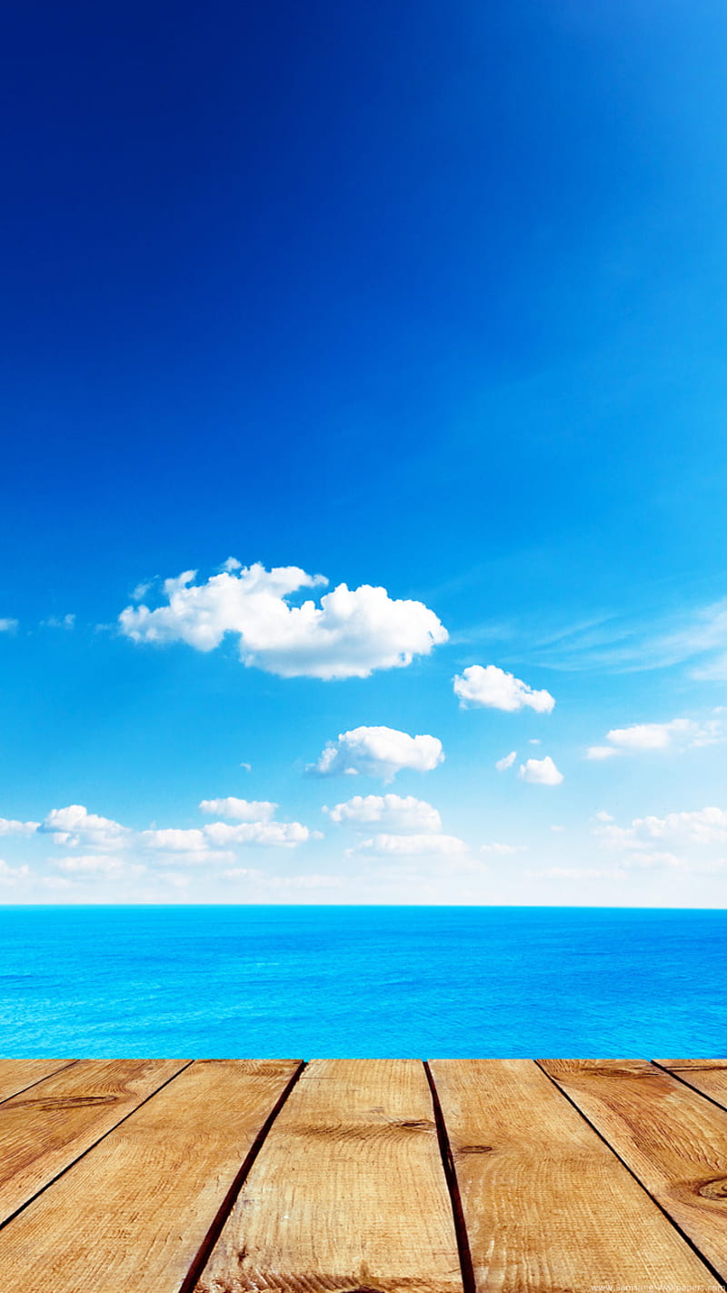 sky, beauty, sea, HD phone wallpaper