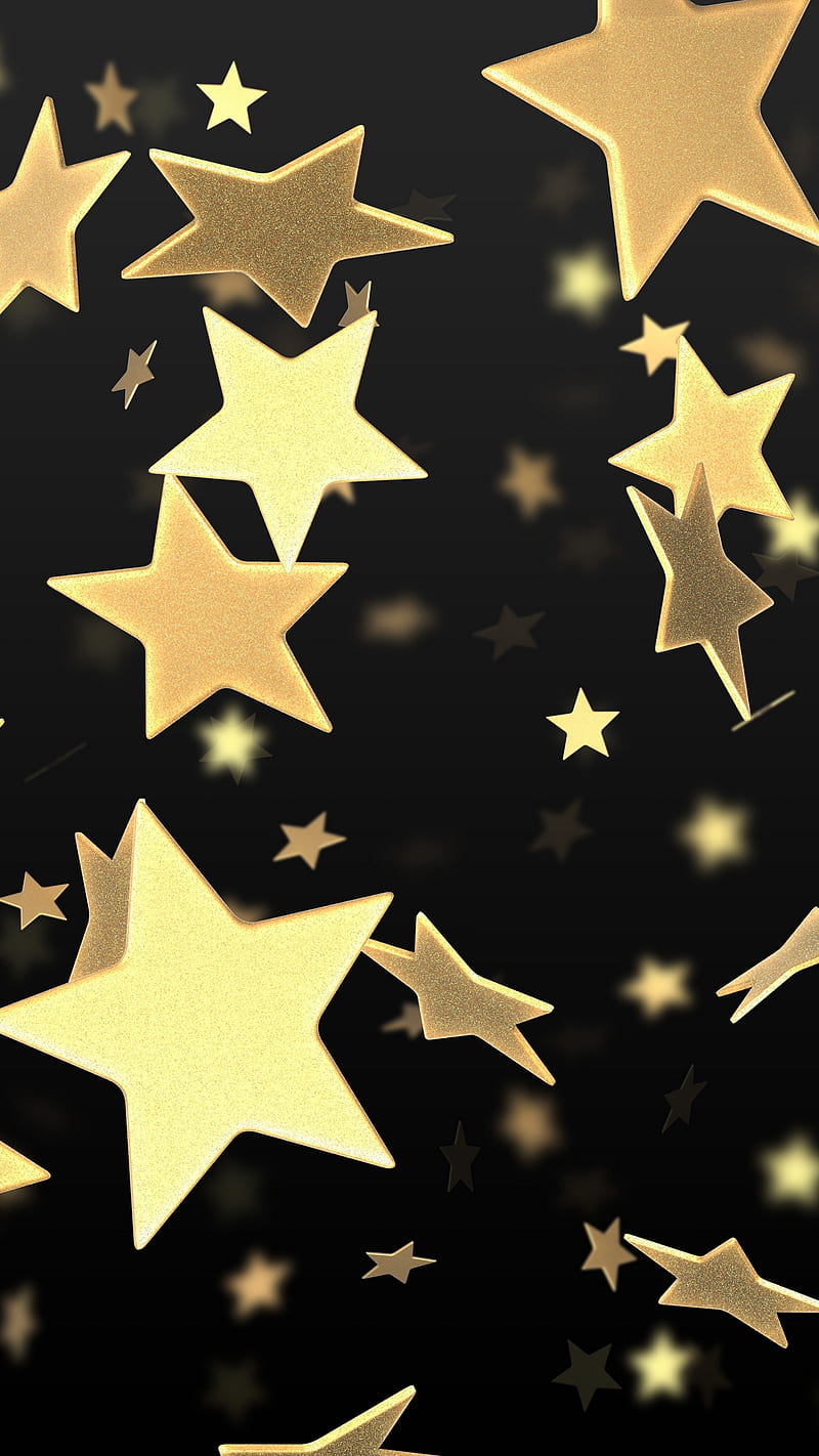 Gold glitter and stars on isolated background. 2243608 Vector Art