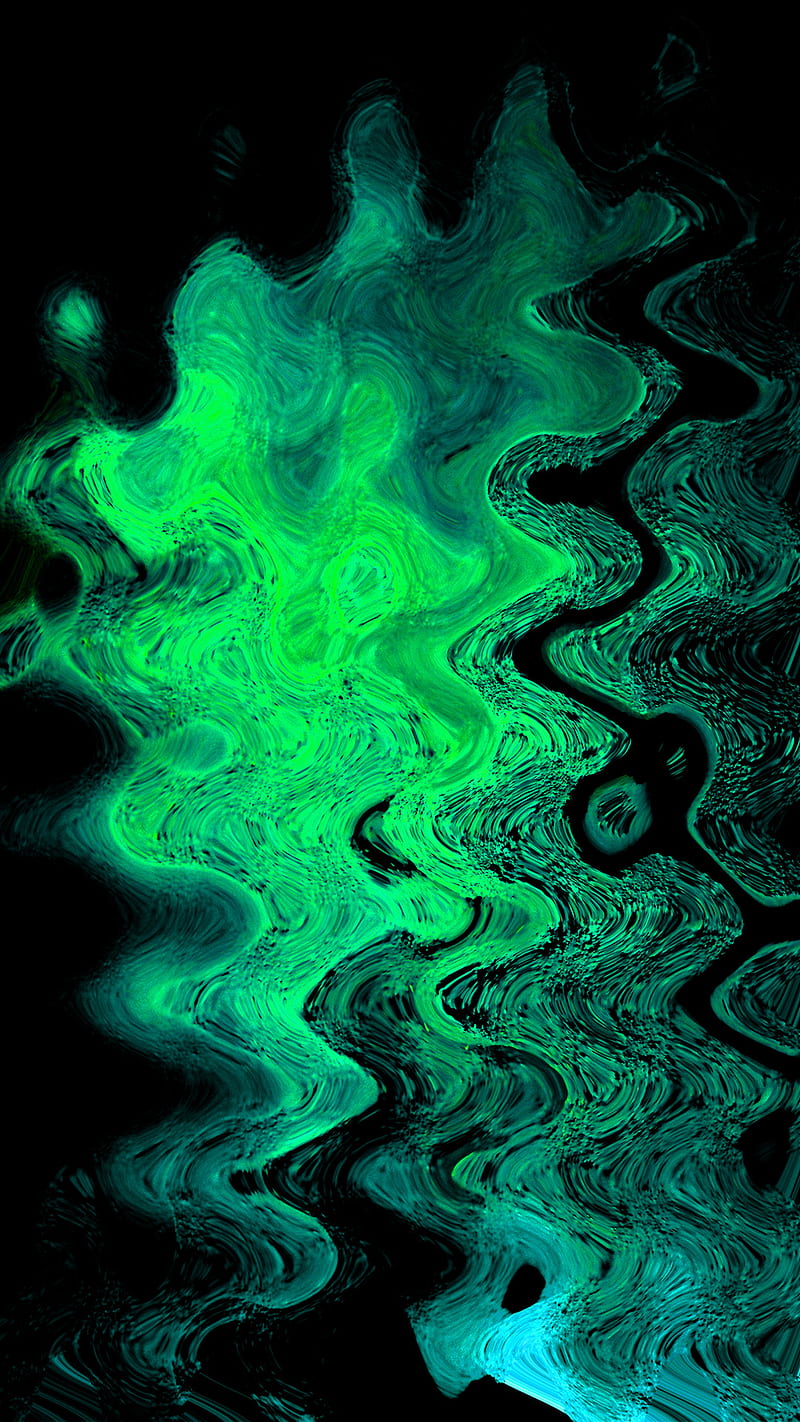 Green With Envy, abstract, swirly, HD mobile wallpaper | Peakpx