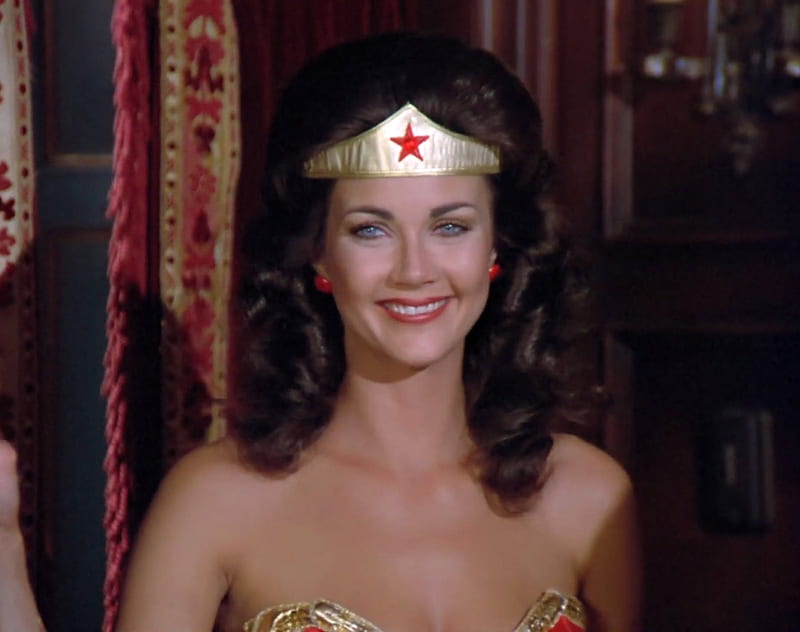 Smile Beautiful!, Wonder Woman, smile, Lynda Carter, WW, Lynda Carter Smile, HD wallpaper
