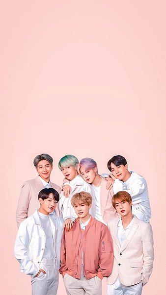 BTS Pink, anime, iphone, HD phone wallpaper