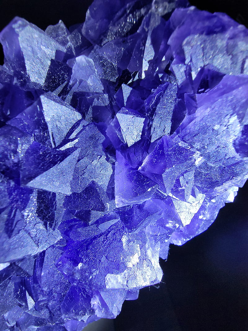 Crystal fluorite , art, beauty, blue, blue fluorite, cool, gem, mineral, stone, HD phone wallpaper