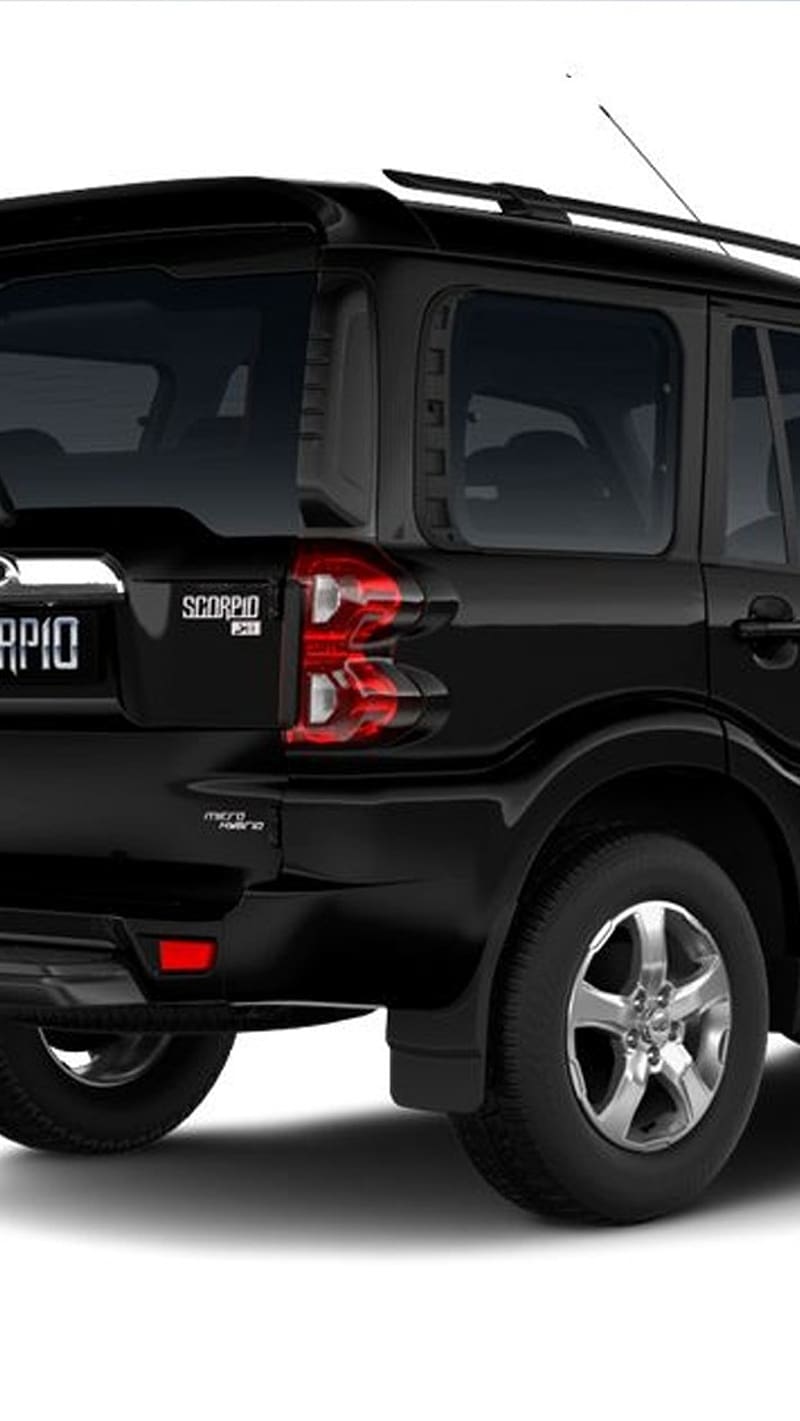 Scorpio S11, black, back side, car, HD phone wallpaper
