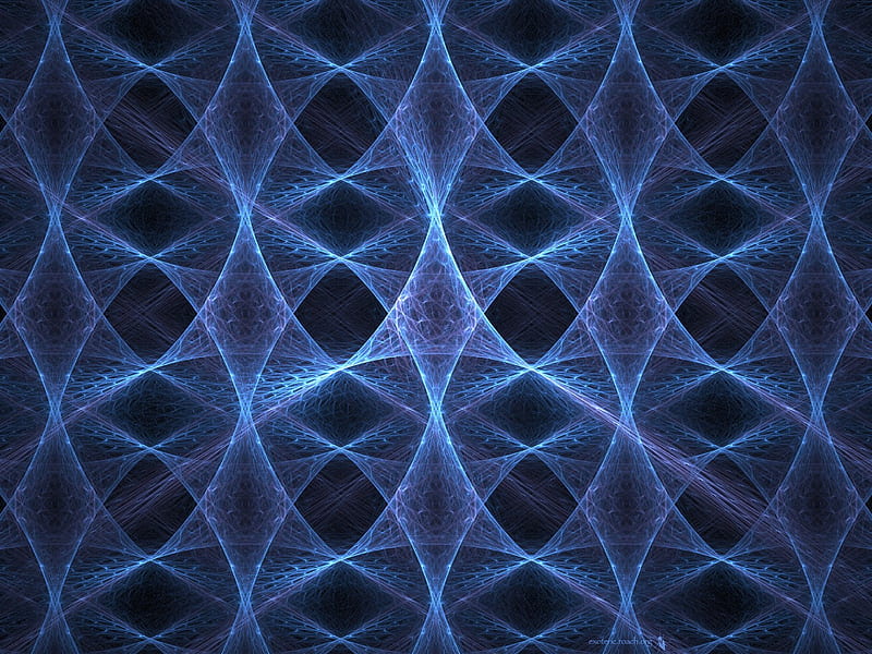Thirst, abstract, blue, fractal, HD wallpaper