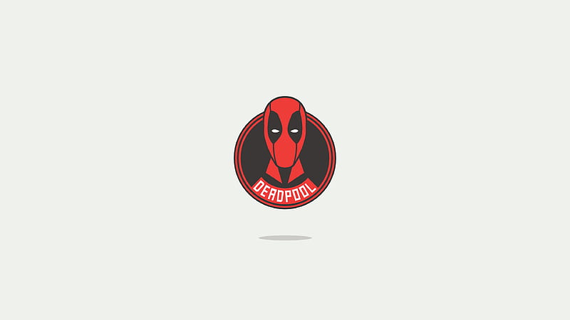 Deadpool America Minimal Logo , deadpool, superheroes, minimalism, minimalist, behance, HD wallpaper