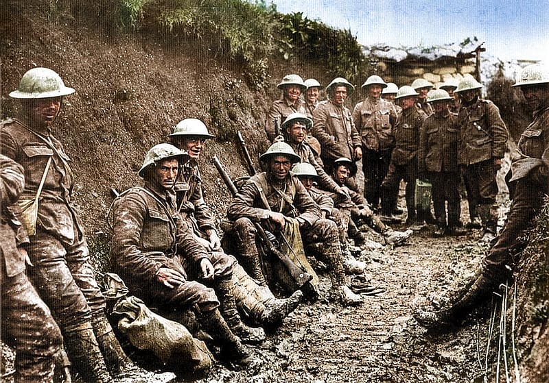 Troops In The Trenches, World War 1, World War One, History, HD wallpaper