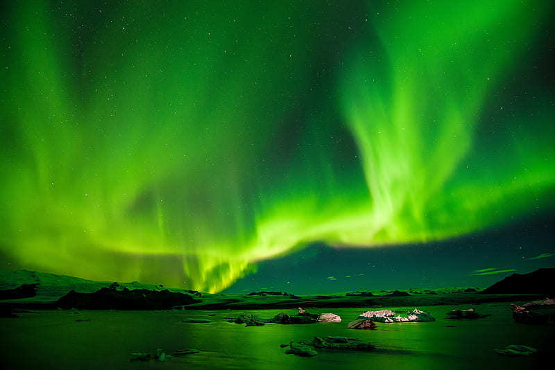 Aurora Borealis, northern-lights, nature, aurora, HD wallpaper