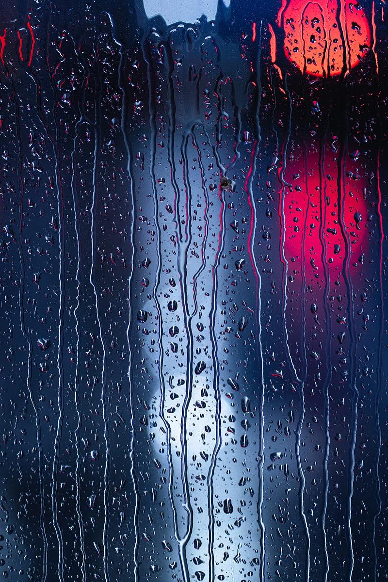 drops, water, glass, wet, macro, HD phone wallpaper