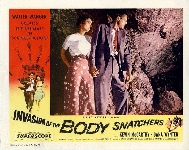 Invasion of the Body Snatchers, movie, golden era of hollywood, film, dana wynter, kevin mccarthy, HD wallpaper