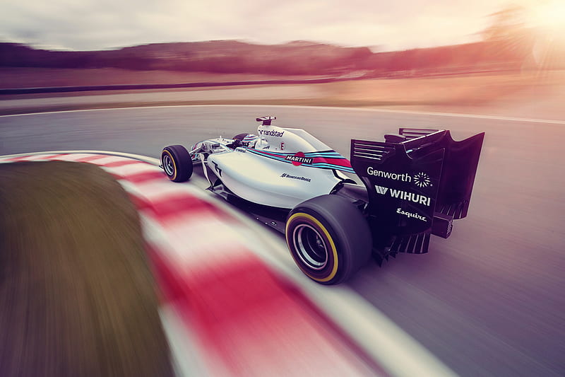 Williams 2014 F1 Car Rear, f1, carros, track, racing, artist, behance, HD wallpaper