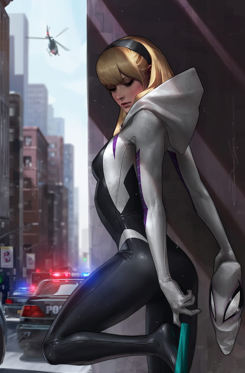 Lee Jeehyung, Spider Gwen, Marvel Comics, Ghost Spider, HD phone wallpaper