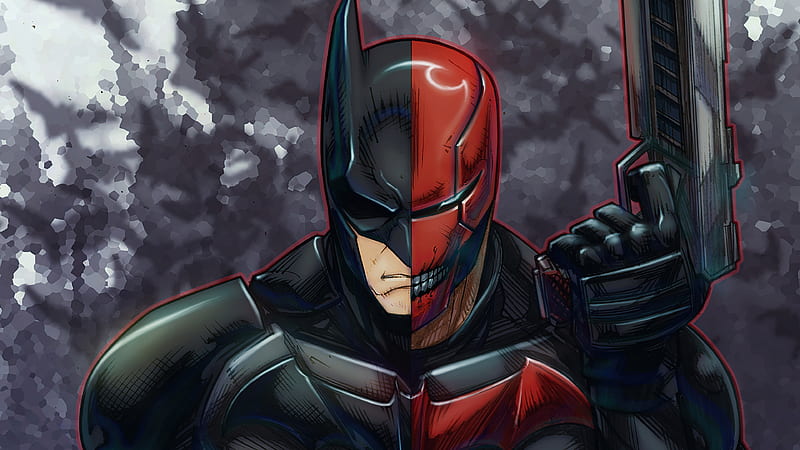 Batman X Redhood , batman, red-hood, superheroes, artist, artwork, digital-art, HD wallpaper