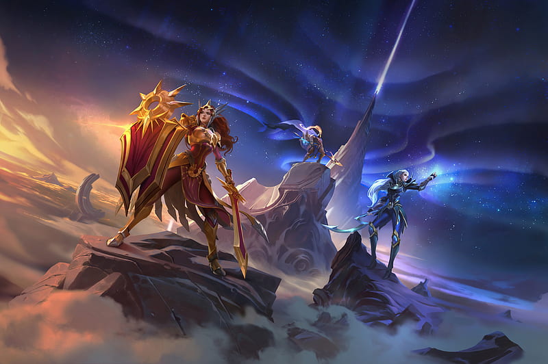 Leona Diana And Pantheon League Of Legends , pantheon-league-of-legends, leona-league-of-legends, diana-league-of-legends, league-of-legends, games, HD wallpaper