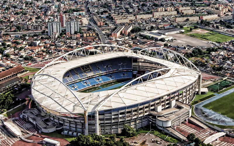 Estadio Olimpico Joao Havelange, Olympic Stadium, Rio de Janeiro, Football Stadium, Botafogo Stadium, Brazil, Sports Arena, HD wallpaper