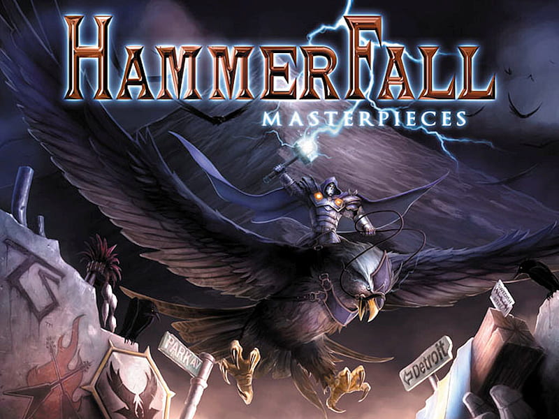Hammerfall, metal, rock, heavy, hammer, HD wallpaper