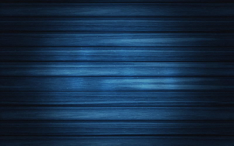 blue wooden boards, macro, horizontal wooden boards, blue wooden texture, wooden lines, blue wooden backgrounds, wooden textures, blue backgrounds, HD wallpaper