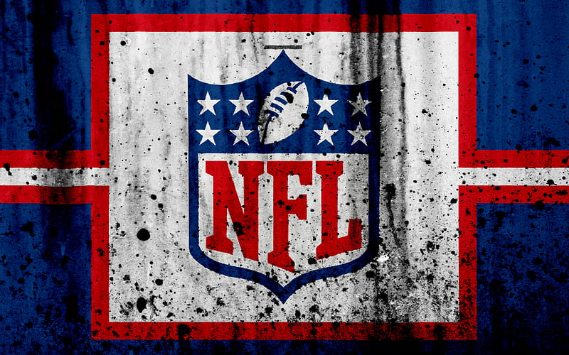 NFL grunge, logo, art, NFL logo, National Football League, HD wallpaper