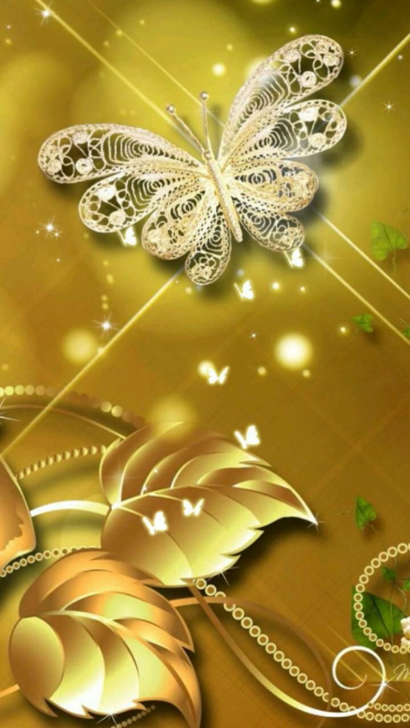 filigree butterfly, HD phone wallpaper