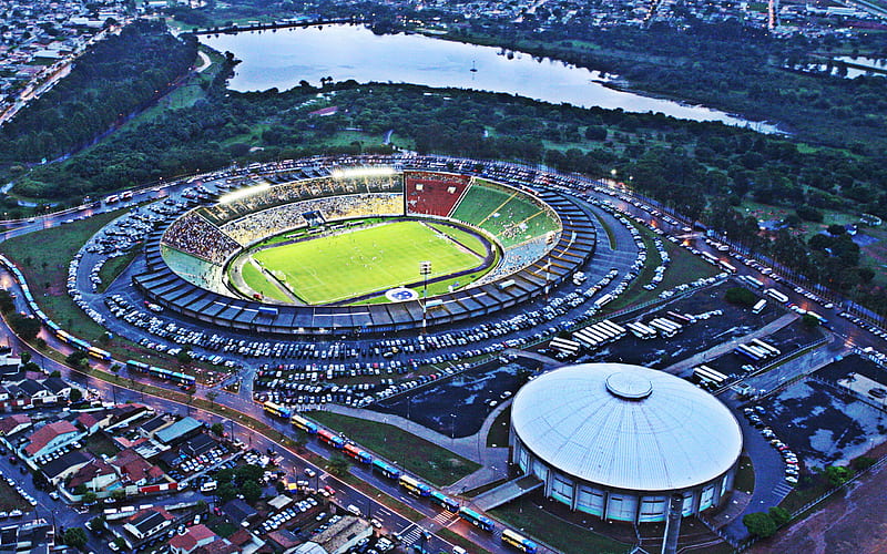 Parque do Sabia, Brazilian Football Stadium, Uberlandia Esporte Clube, Estadio Municipal Parque do Sabia, Uberlandia, Brazil, HD wallpaper