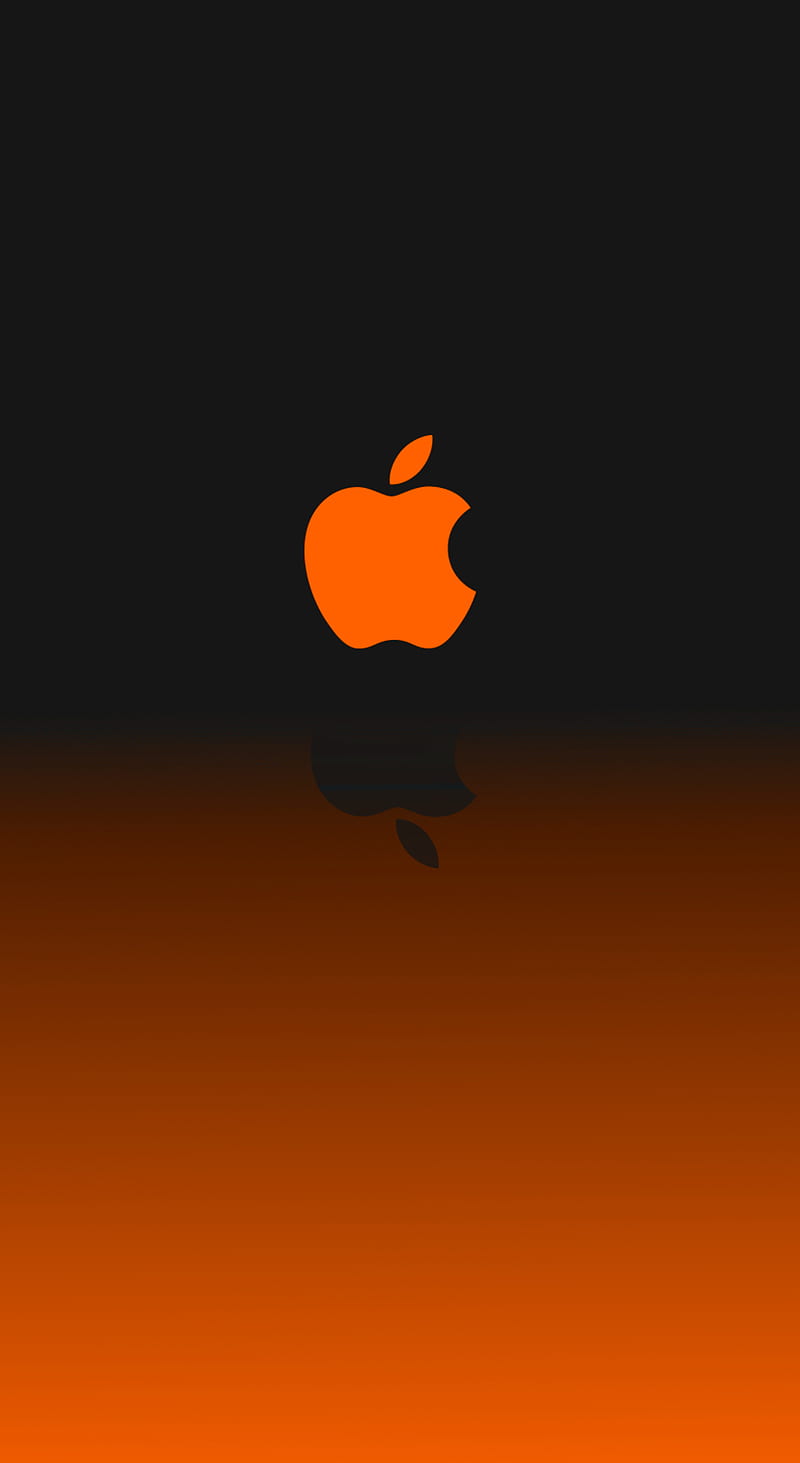 A collection of vibrant orange wallpapers for iPhone