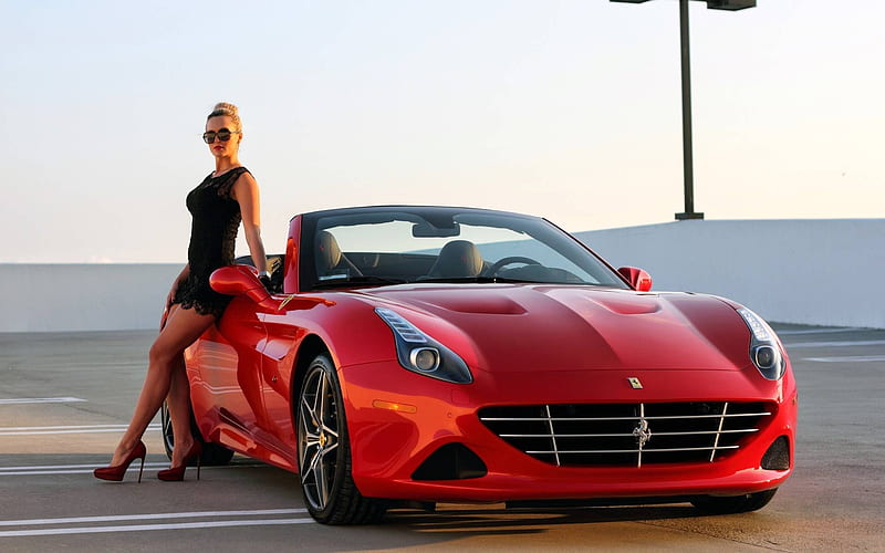 Red convertible Ferrari, cool, convertible, fun, Ferrari, HD wallpaper | Peakpx