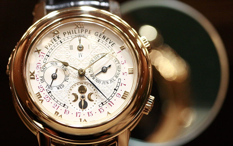 Patek Philippe, clock, geneve, luxury, patek, swiss, watch, watches, HD wallpaper