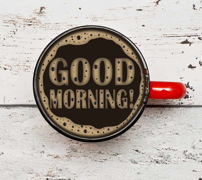good morning, coffee cup, funny, girl, love, HD wallpaper