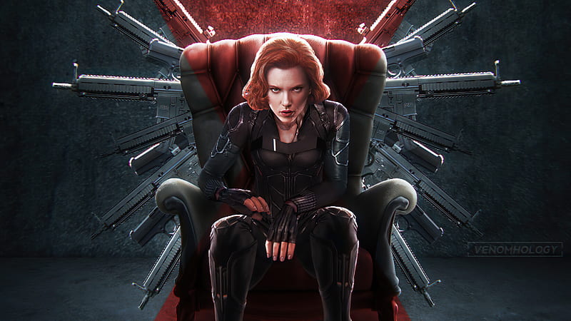 Black Widow New Art, HD wallpaper