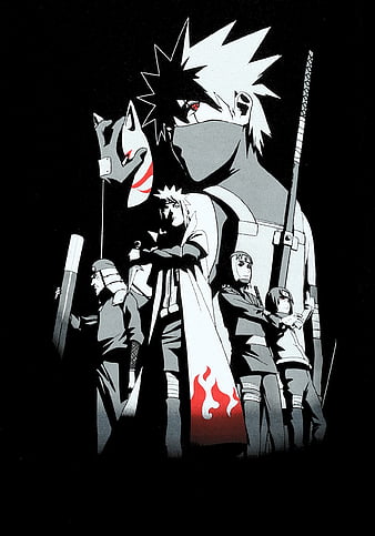 Naruto (anime), anime, black, vertical, HD phone wallpaper | Peakpx