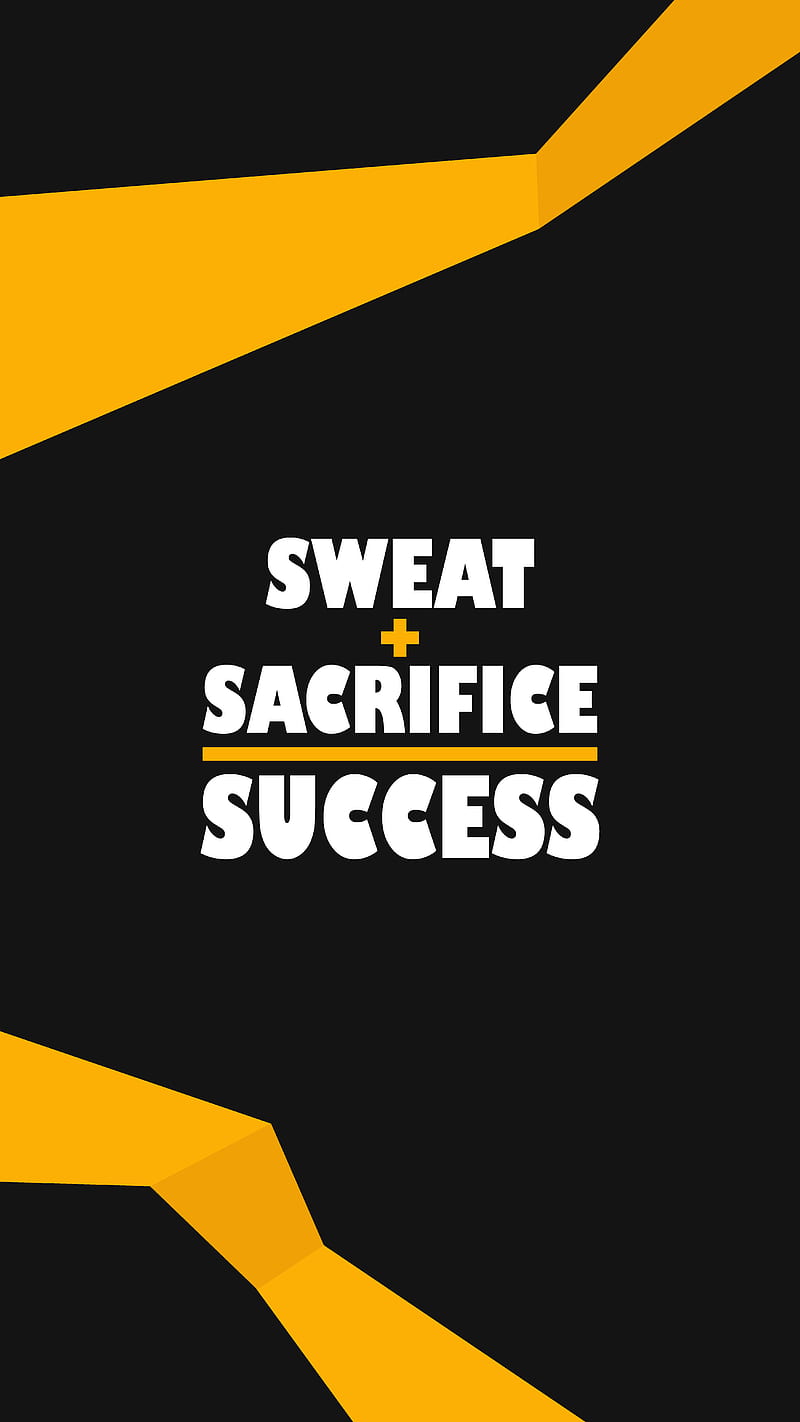 Success, black, doctorgraphics, gym, hardworking, orange, sacrifice, sweat, HD phone wallpaper