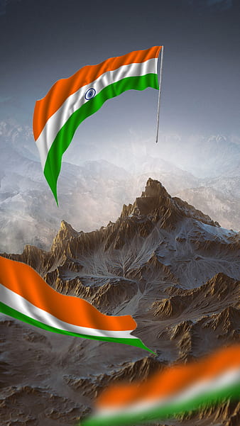 Indian Flag on Mount Everest, indian flag, mount everest, HD phone wallpaper  | Peakpx