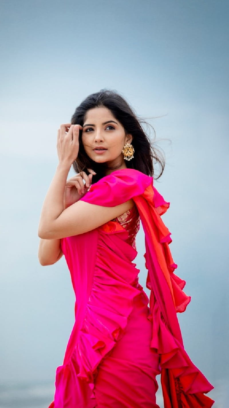 Kashmira Pardesi 9, beauty, fashion, kashmira pardesi, red dress, HD phone wallpaper
