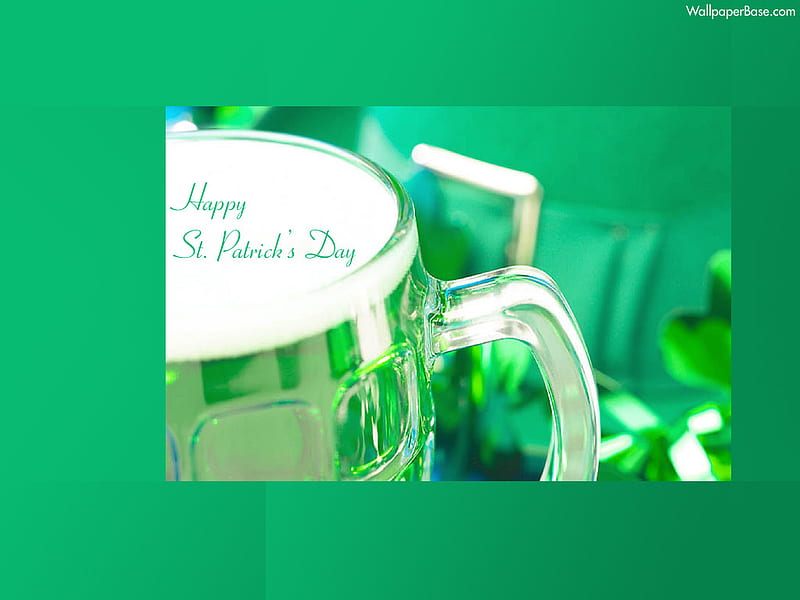 Green Beer, green, holiday, st patricks, mug, beer, HD wallpaper