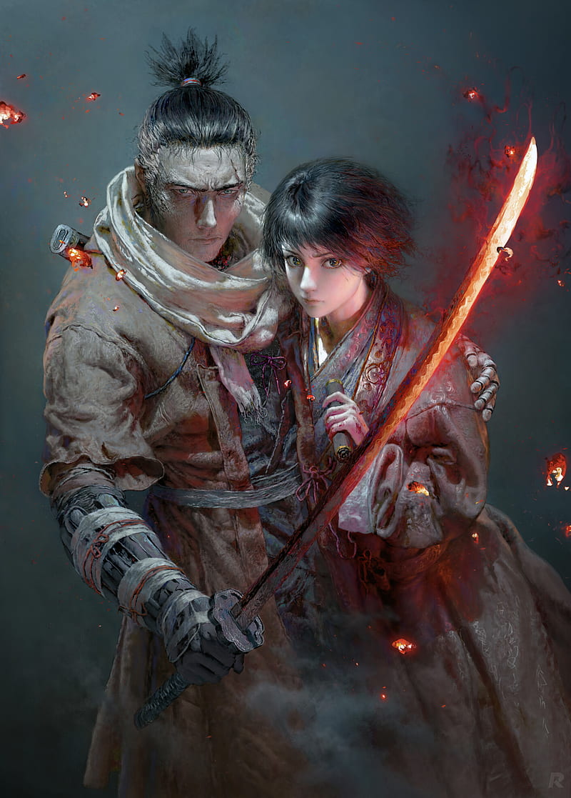 Ruan Jia, artwork, Fantasy Men, sword, fantasy girl, fantasy art, weapon,  samurai, HD phone wallpaper | Peakpx