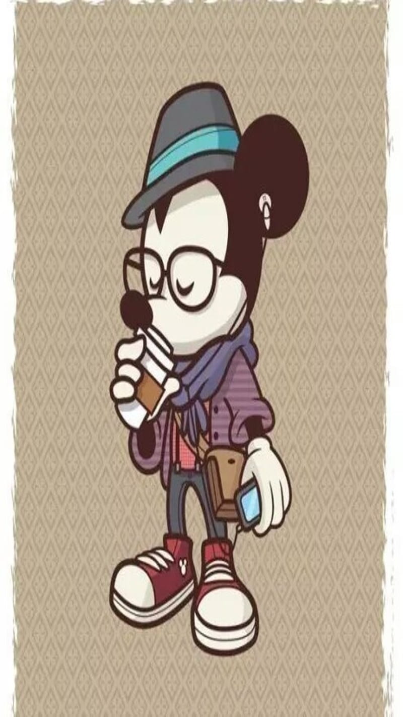mickey mouse hipster wallpaper
