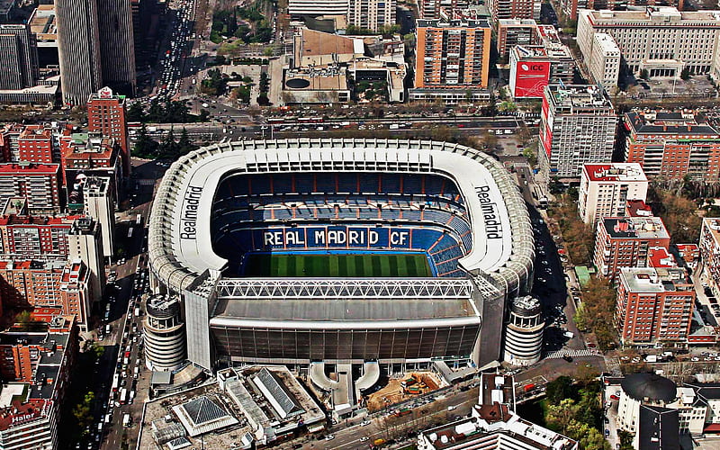 Santiago Bernabeu Stadium, Madrid, Spain, Real Madrid Stadium, Spanish Football Stadium, HD wallpaper