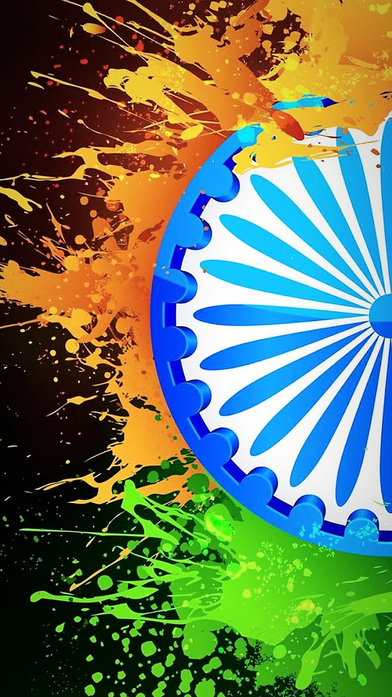 Republic day, ashokchakra, black, historicday, indian, love, tricolour, HD phone wallpaper