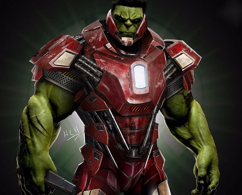 Iron Hulk Man 2, avengers, iron hulk, iron man, HD wallpaper