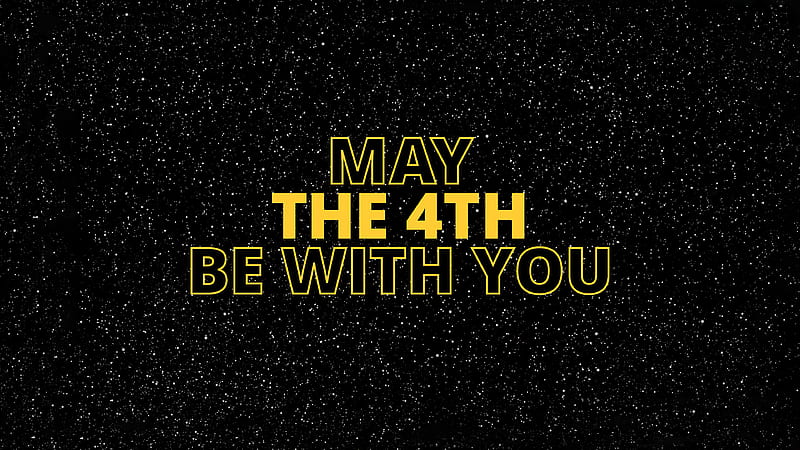 Star Wars May The 4th Be With You, star-wars, movies, dark, black, HD wallpaper