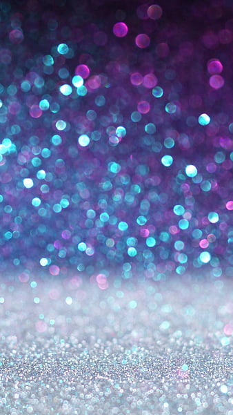 Glitter Ombre, blue, purple, shiny, sparkle, sparkles, HD phone wallpaper